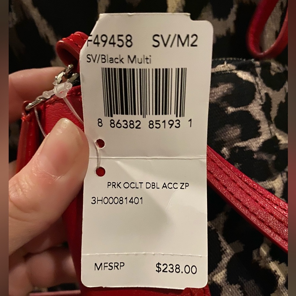 Genuine NWT Coach Parker Set Ocelot/Red - Picture 8 of 10